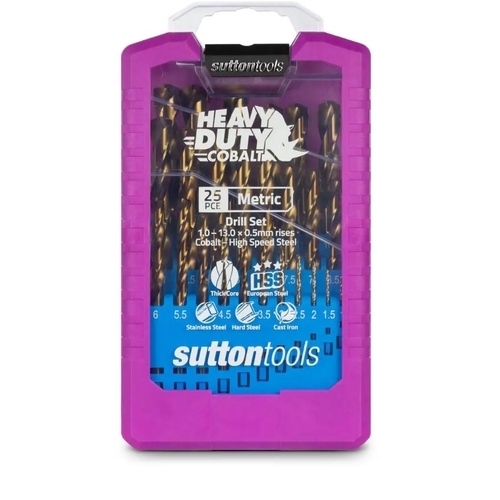 DRILL D109 SM3 SET 25Pce JBR HD Cobalt S/Pt 1.0-13.0x0.5mm