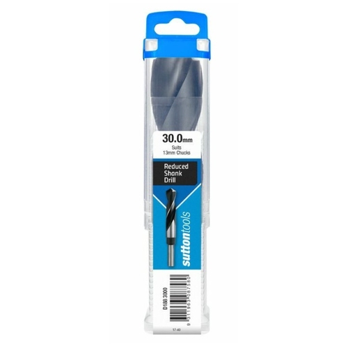 Reduced Shank Drill 30mm Suits 13mm Chucks Sutton Tools D1883000 - D1883000
