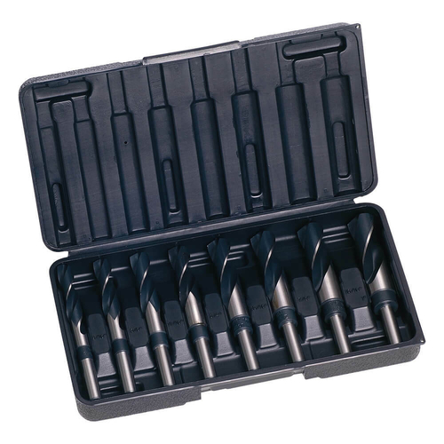 DRILL D188 SM8R SET 8Pce Red Shk 12.5mm HSS BLU 14-25mm