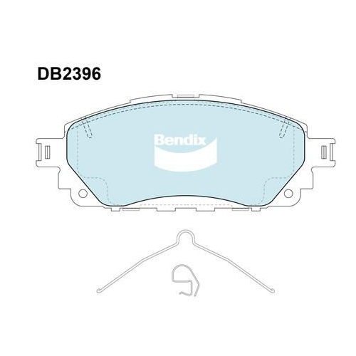 Bendix Front Brake Pads - DB2396