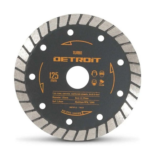 Detroit 125Mm Turbo Diamond Blade For General Purpose Cutting Ddbtgp125 - DDBTGP125