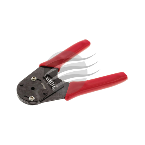 Ratchet Crimping Tool Size 12 Suits Terminals - Red Handle - DET12