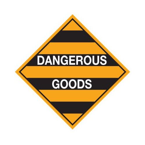 Dangerous Goods Sign Polypropylene