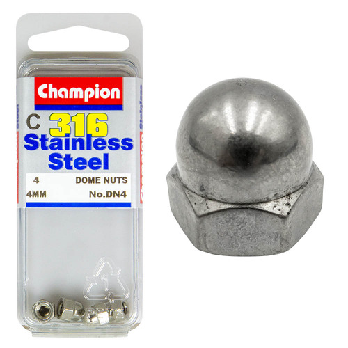 Hex Dome Nuts-Stainless Steel-M4X0.7Mm-316/A4