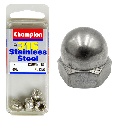 Hex Dome Nuts-Stainless Steel-M6X1.00Mm-316/A4