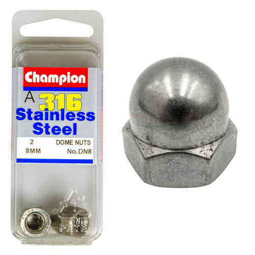 Hex Dome Nuts-Stainless Steel-M8X1.25Mm-316/A4
