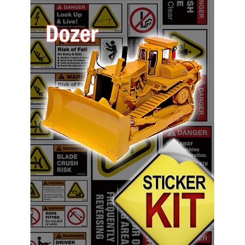 Dozer Safety Sticker Sheet