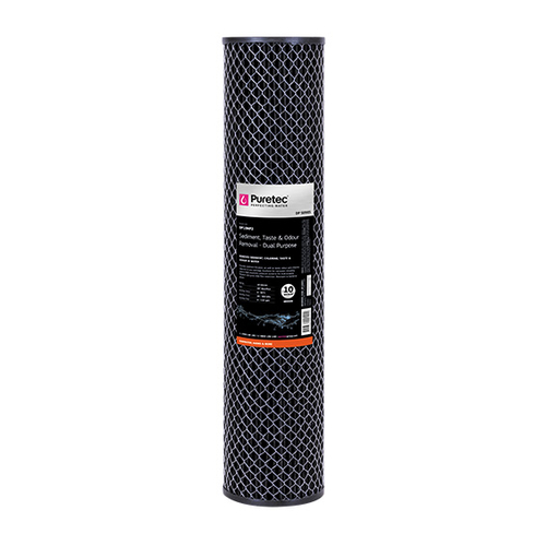 Puretec DP10MP2 20” 10 Micron Carbon Cartridge - DP10MP2