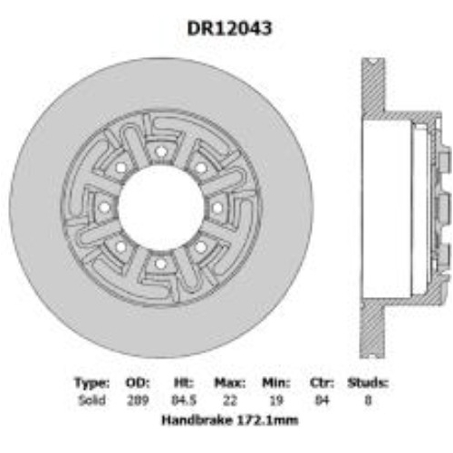 Rear Rotor - DR12043