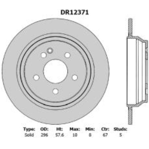 Disc Rotor - Rear - DR12371