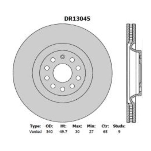 Disc Rotor Front 340mm