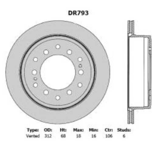 Disc Rotor - Rear