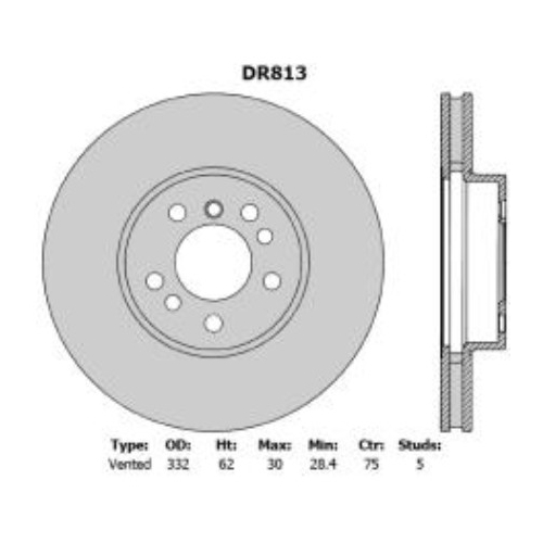 Front Brake Rotor - DR813