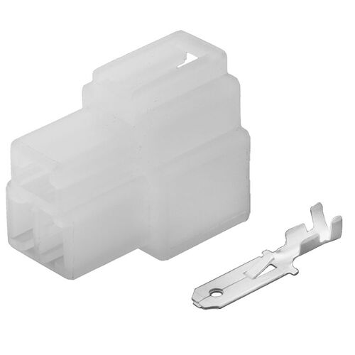 Packet 10 Qc Connector Housing With Terminals Male 3 Way
