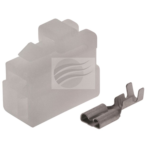 Packet 10 Qc Connector Housing With Terminals Female 3 Way