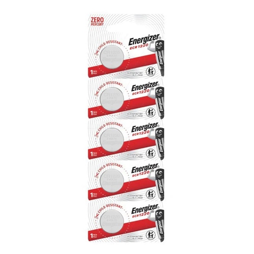 Energizer Lithium Battery CR1220 Tearstrip (5pk) - ECR1220T1X5