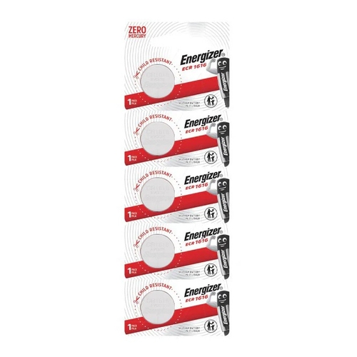 Energizer Lithium Battery CR1616 Tearstrip (5pk) - ECR1616T1X5