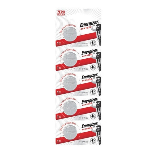 Energizer Lithium Battery CR1620 Tearstrip (5pk) - ECR1620T1X5