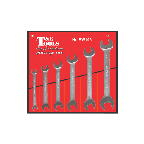 No.EW106 - 6 Piece SAE Open-End Wrench Set