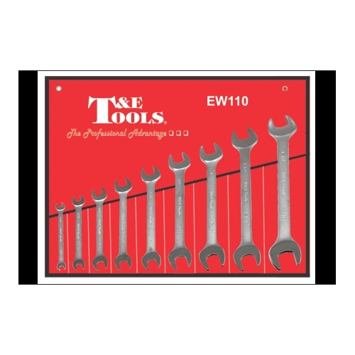 No.EW110 - 9 Piece SAE Open-End Wrench Set