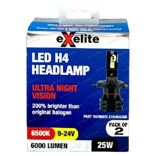 LED H4 Headlight Globe Pair