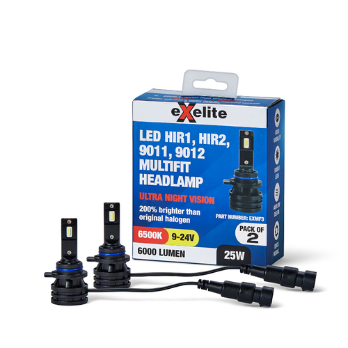 HIR1 HIR2 Led Headlight Globe Pair - EXMF3