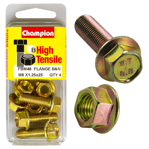 Blister Flange Bolts 8 x 25 - FBM48