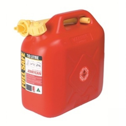 10L Red Plastic Fuel Can