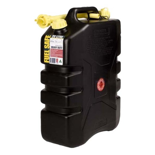 20L Black Heavy Duty Plastic Jerry Can