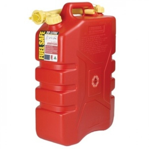 20L Red Plastic Fuel Can