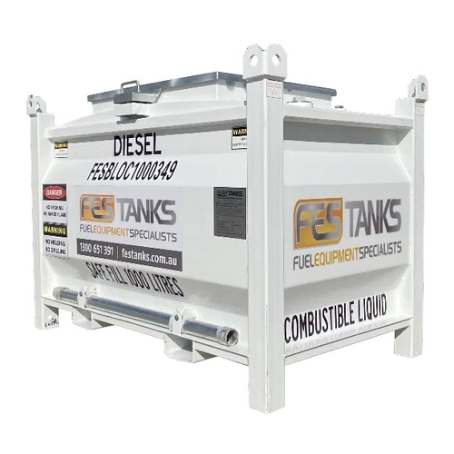 1,000L FES Self Bunded Waste Oil Bloc Tank - FES1000