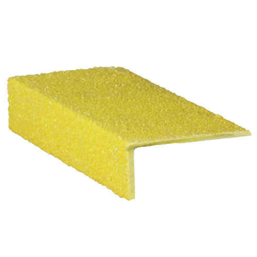 Fibreglass Stair Nosing Yellow 30x70