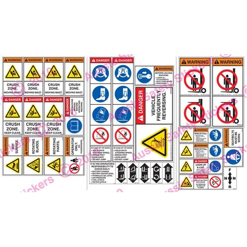 Forklift Safety Sticker Kit - FKLSK