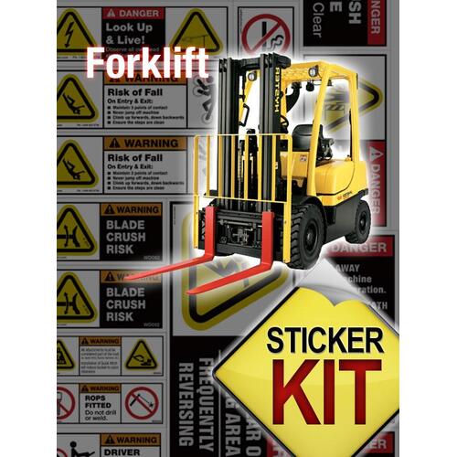 Forklift Safety Sticker Sheet