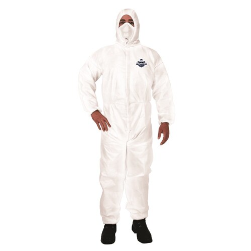 Frontier Microporous Type 5 & 6 Coverall White Size Large