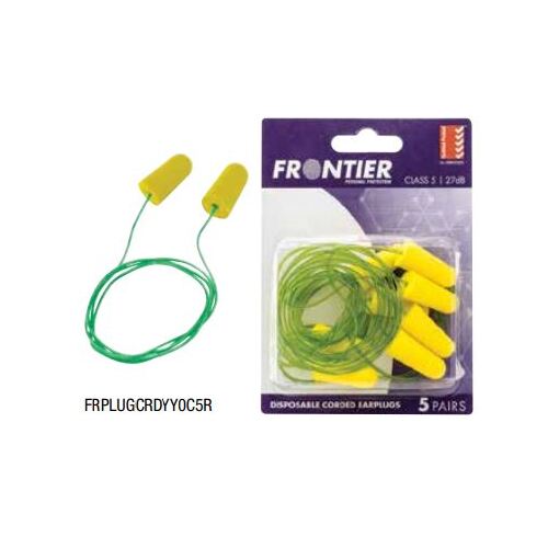 Frontier Disposable Corded Earplugs