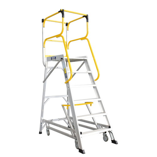 Bailey Ladderweld Aluminium Access Platform Ladder 6-Step 200kg