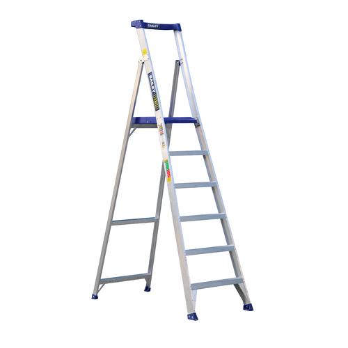 Bailey P150 Aluminium Platform Ladder 6 Steps 1.8M Fs14069