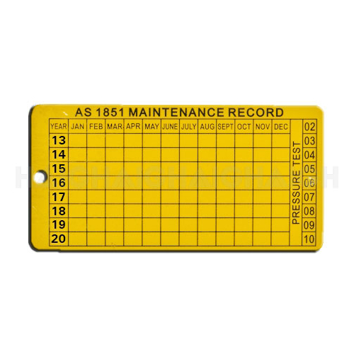Service Fire Tag