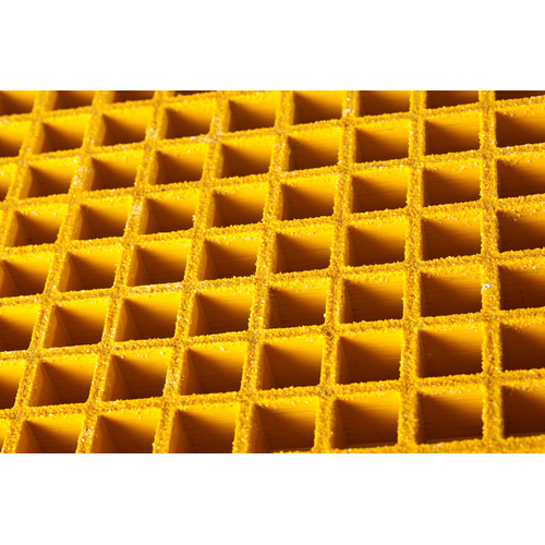 FRP 38x6mm Grit Surface 38x38mm square, Isopthalic, Gritted Surface, Yellow, 3660 x 1220 x 38mm - G386IGY1