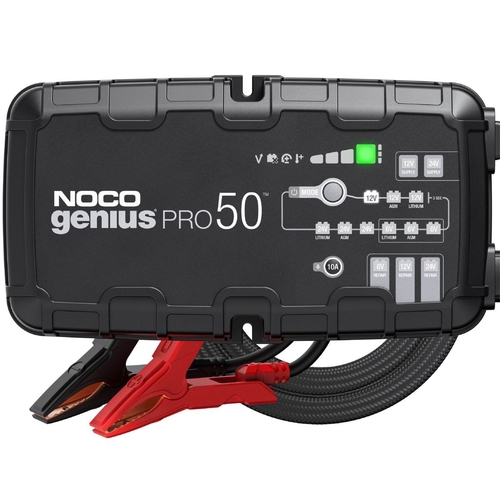 Genius Battery Chargr 6/12/24V 8 Stage 50 Amp Fully Automatic