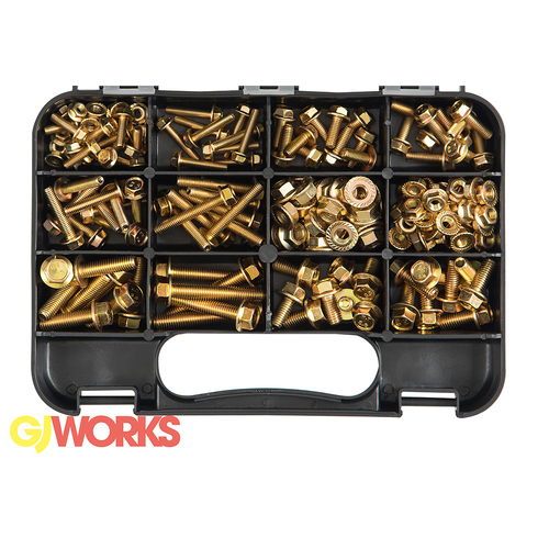 GJ Works Metric Hex Flange Bolts & Nuts - GKA179