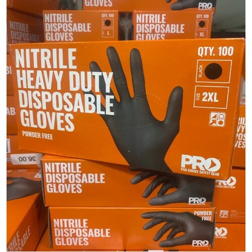 Black Nitrile Gloves