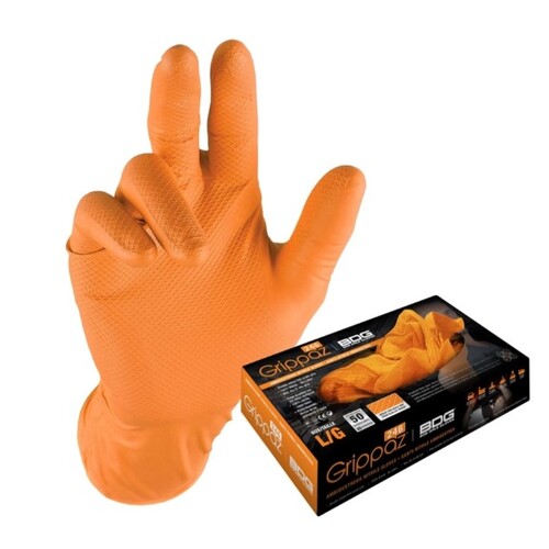 Glove Grippaz Orange Size Large