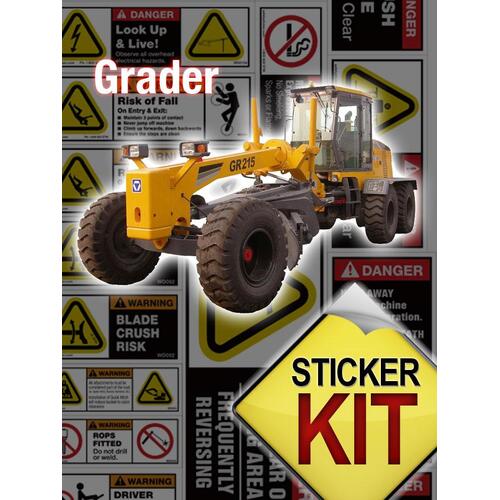 Graders Safety Sticker Sheet