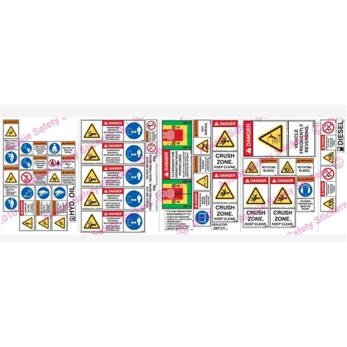 Road Grader SafteySticker Kit - GRDSK