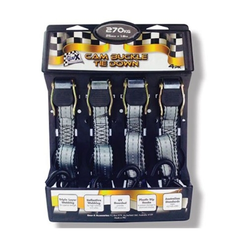 Cam Buckle Tie Down - 4 PK - GXCB25184