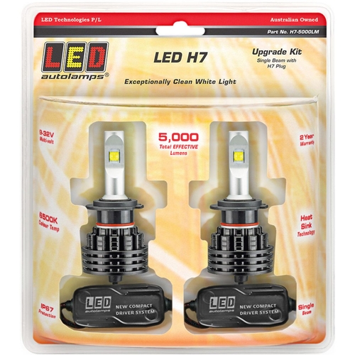 Led Upgrade Kit H7 9-32V 6500K Single Beam 5,000 Lumens