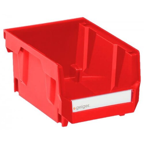 Red Small Short HB Series Plastic Bin 105x136x76mm