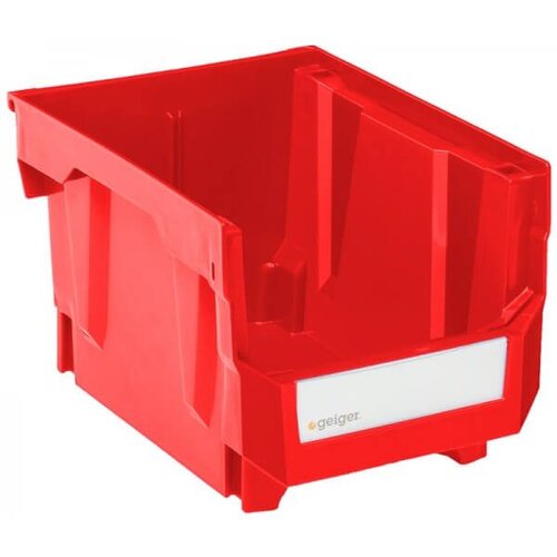 Large Short Bin Red 210x273x178mm